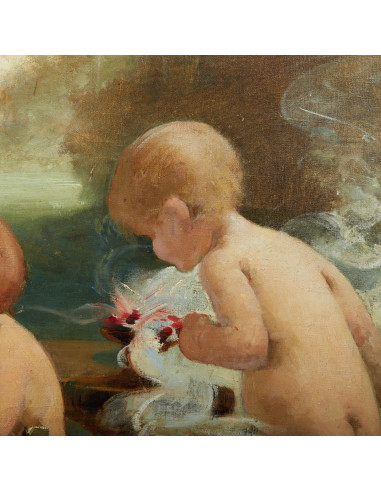 布面油画，乔治-皮卡尔（Georges Picard）作品，20...