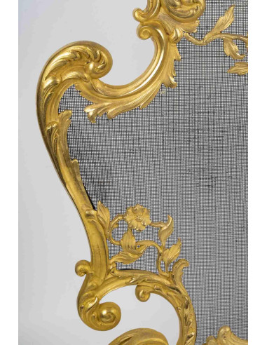 Large ormolu fire screen in the Louis...