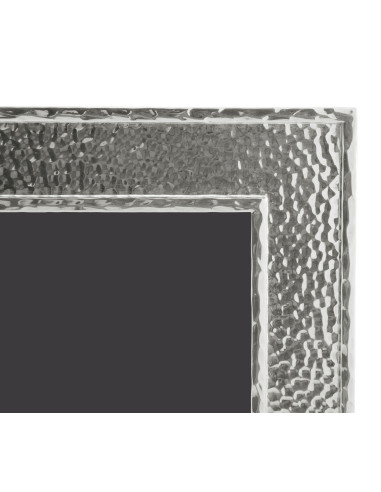 Contemporary hammered nickel silver...