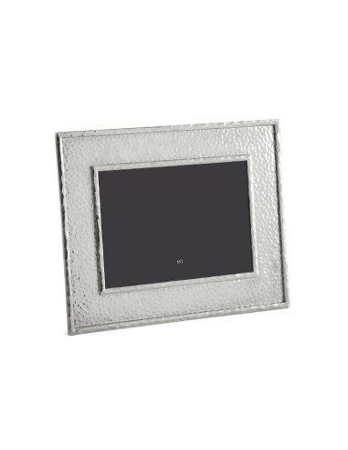 Contemporary hammered nickel silver...