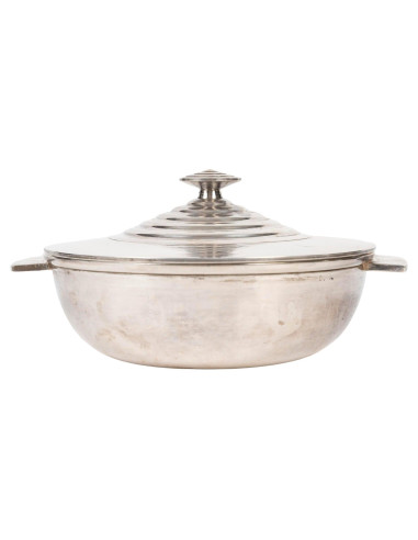 Covered silver-plated bowl by...