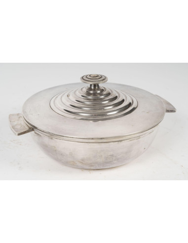 克里斯托弗（Christofle）的镀银盖碗，1940-1950 年。