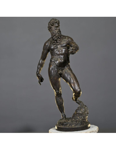 Sculpture representing a statue of...