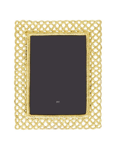 Love knot photo frame in gilded...