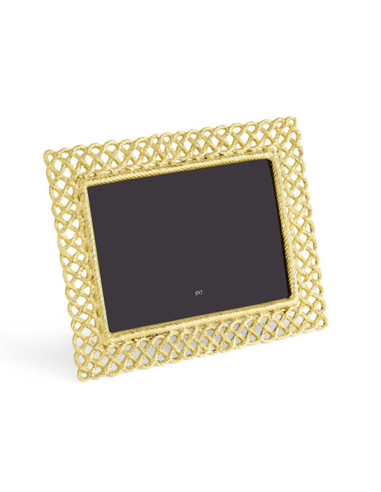 Love knot photo frame in gilded...