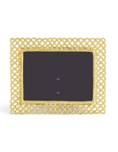 Love knot photo frame in gilded...