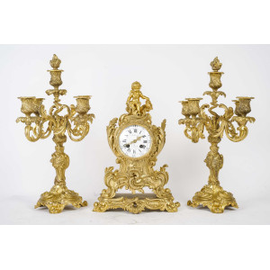 Lareira ormolu estilo Luís...