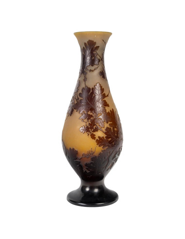 盖莱花瓶，新艺术时期，珍珠粉，1900 年，已签约。