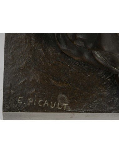 E.Picault 大型青铜雕塑，拿破仑三世时期，19 世纪。