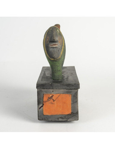 Sculpture en terre cuite de R.Capron...