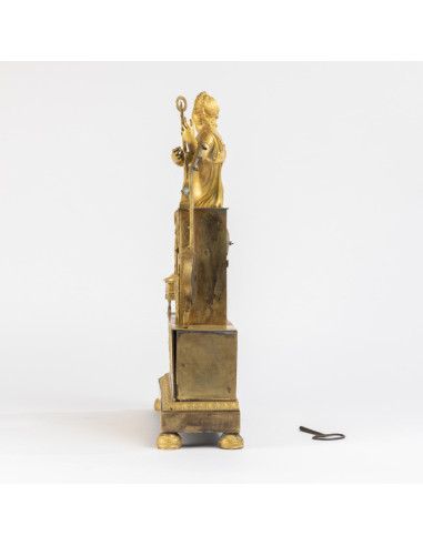 19th century gilt bronze clock.