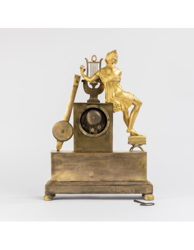 19th century gilt bronze clock.