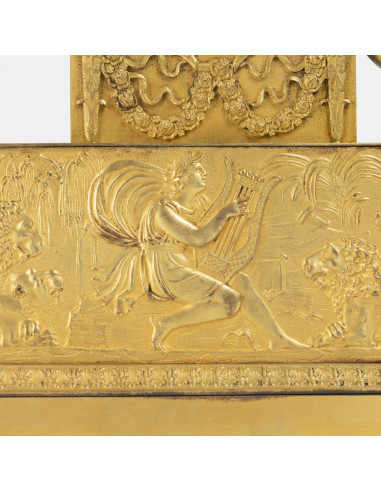 19th century gilt bronze clock.