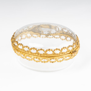Crystal candy box, gilt... 2
