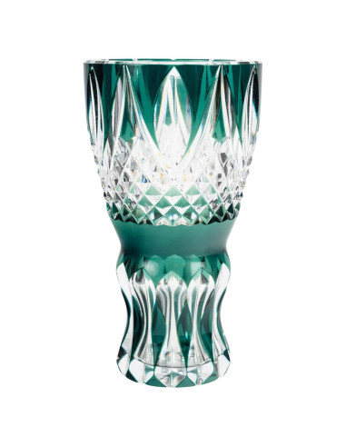 Val Saint Lambert 水晶花瓶，20 世纪初，拿破仑三世风格。