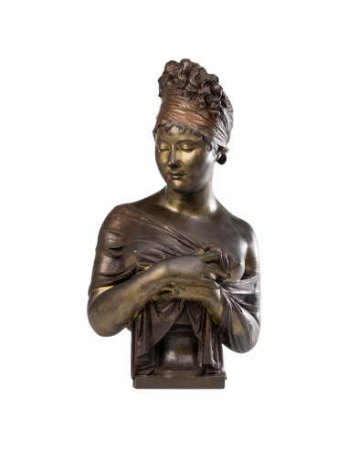 雷卡米耶夫人半身雕像，青铜，19 世纪，拿破仑三世。