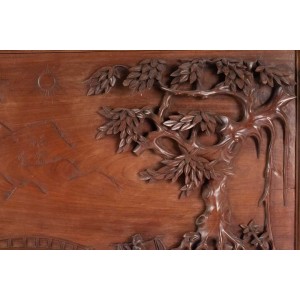 Carved wooden panel, China, xxth century, interior decoration 2