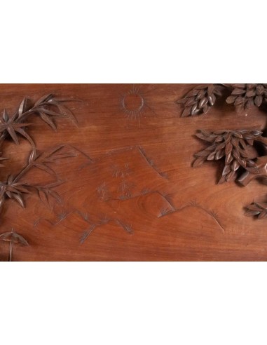 Carved wooden panel, China, xxth century, interior decoration