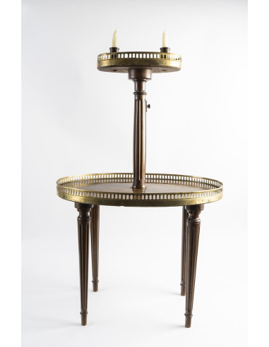 Mesa de pedestal e extremidade de...
