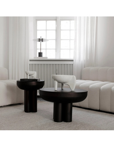Burnt black coffee table, Crown sofa...