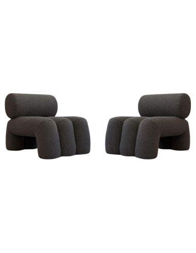 Coppia di poltrone contemporanee,...