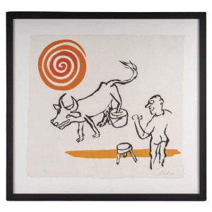 Lithograph, coloured...