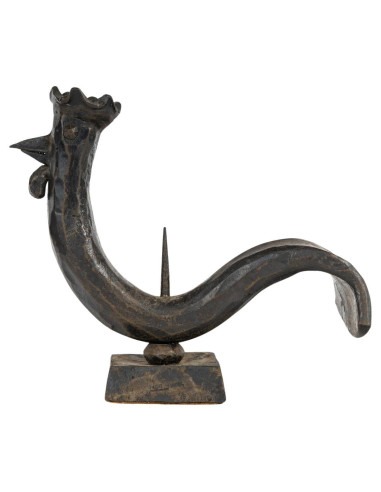 烛台，锻铁锤打公鸡，1940 年，20 世纪