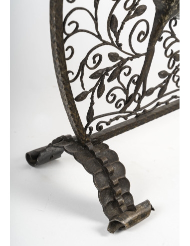 Wrought iron fire screen, 1930, Art...