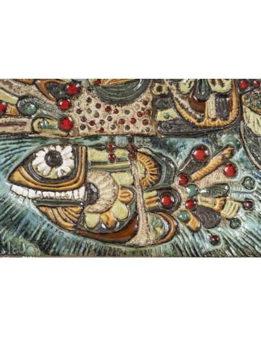 Pintura em cerâmica de Roland Zobel,...
