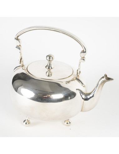 Silver-plated coffee pot, 20th century.