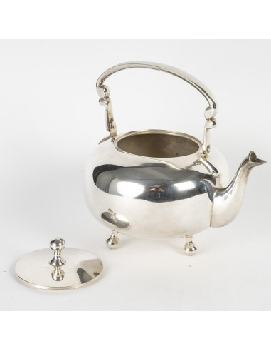 Silver-plated coffee pot, 20th century.