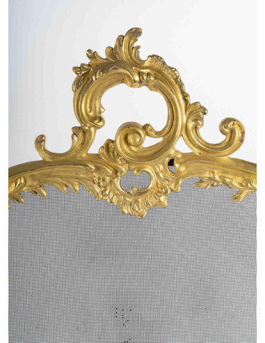 Louis XVI style ormolu fireplace screen.