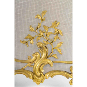 Rare ormolu fire screen in... 2