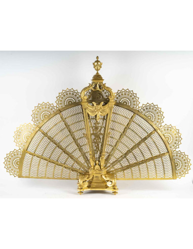 Large Napoleon III period ormolu fire...