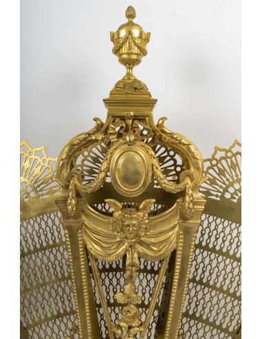 Large Napoleon III period ormolu fire...