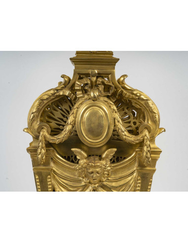 Large Napoleon III period ormolu fire...