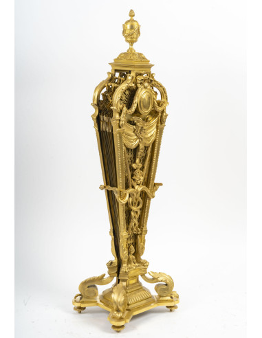 Large Napoleon III period ormolu fire...