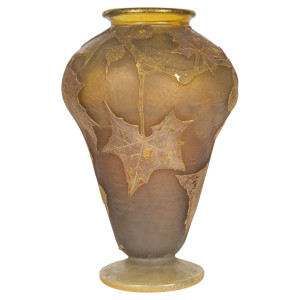 Daum, vaso in pâte de verre...