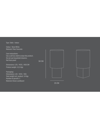 Column, table column in fibre and...