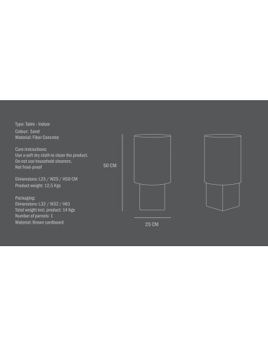 Column, table column in fibre and...