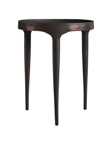 Antique brown cast aluminum high...