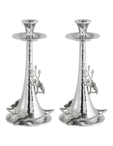Coppia di candelieri in argento...
