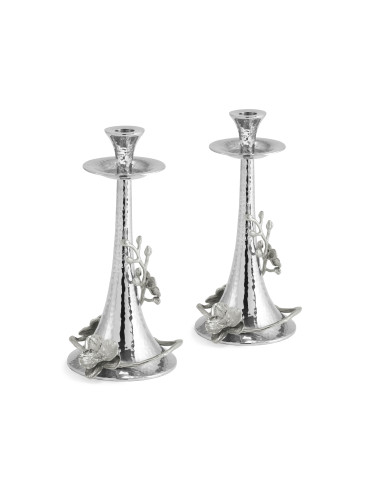 Coppia di candelieri in argento...