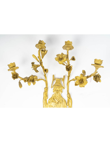 Pareja de apliques de ormolu, circa...