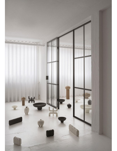 Contemporary candlestick, black...