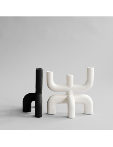 Contemporary candlestick, black...