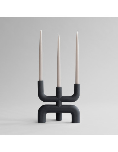 Contemporary candlestick, black...