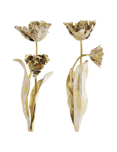 Tulp kandelaars in messing, marmer en...
