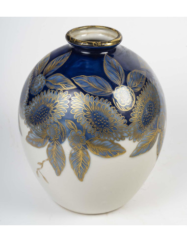 Jarrón Boulle, porcelana de Limoges,...