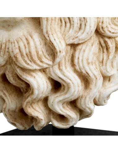 Marble bust of Hermes, patinated...